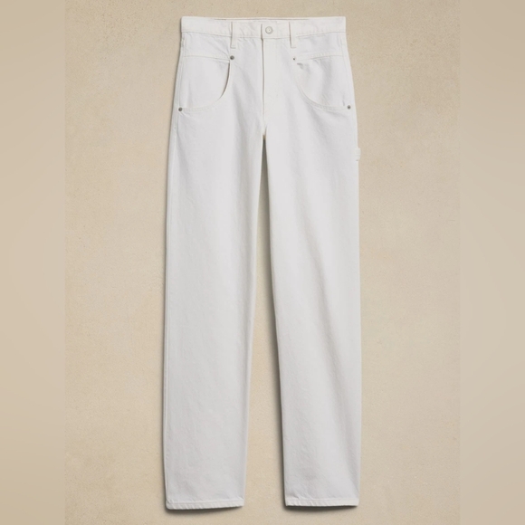 Banana Republic High Rise Relaxed Straight Fit Jeans Size 28L/6 NWT - Picture 4 of 16